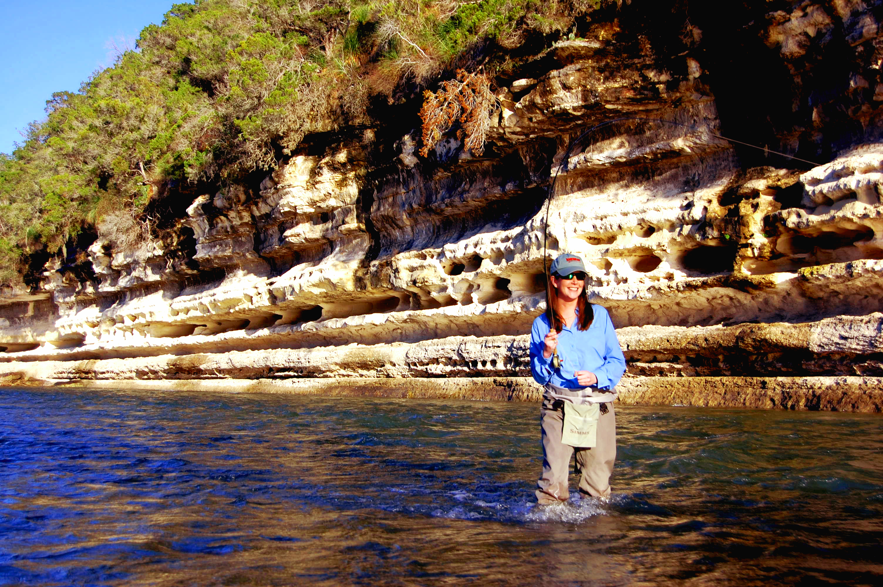 Guadalupe River Fly Fishing Guide Report and Guadalupe River Trout Unlimited Stocking Site