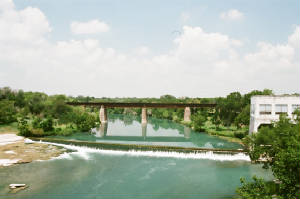 Guadalupe River Near Interstate 35 in New Braunfels, Texas